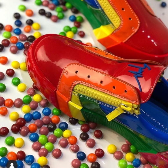 🌈giuseppe zanotti BNIB patent leather lowtop IT36 - Picture 12 of 16